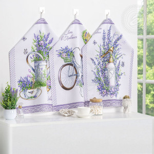 Набор кухонный из 2-х полотенец рогожка "Мерси"