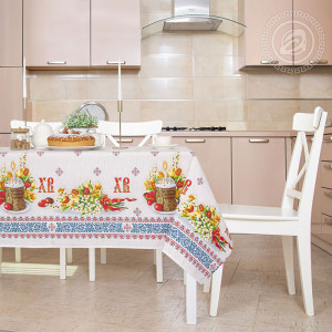 Скатерть из рогожки "Воскресение"