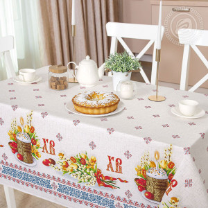 Скатерть из рогожки "Воскресение"