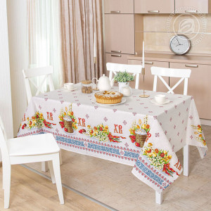 Скатерть из рогожки "Воскресение"