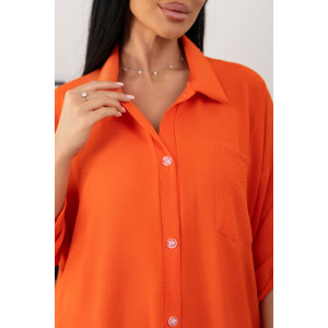 Туника женская 2178/2 жатка кантри (р-ры: 46-60) оранжевый