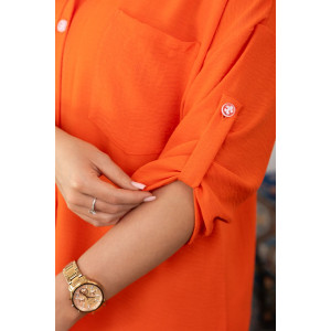 Туника женская 2178/2 жатка кантри (р-ры: 46-60) оранжевый