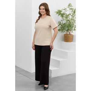 Футболка женская "Соло" кулирка с лайкрой (р-ры: 48-64) бежевый