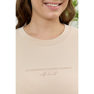 Футболка женская "Соло" кулирка с лайкрой (р-ры: 48-64) бежевый