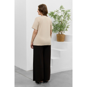 Футболка женская "Соло" кулирка с лайкрой (р-ры: 48-64) бежевый