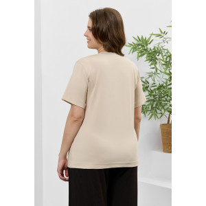 Футболка женская "Соло" кулирка с лайкрой (р-ры: 48-64) бежевый