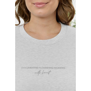 Футболка женская "Соло" кулирка с лайкрой (р-ры: 48-64) серый меланж