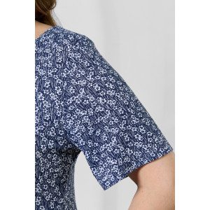 Платье женское "Шелли" кулирка (р-ры: 50-60) синий