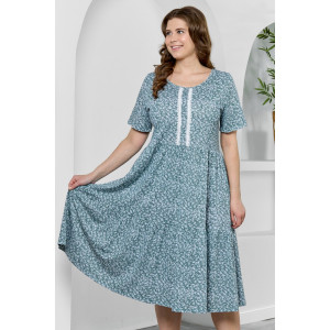 Платье женское "Шелли" кулирка (р-ры: 50-60) зеленый