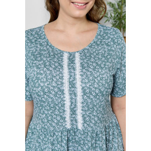 Платье женское "Шелли" кулирка (р-ры: 50-60) зеленый