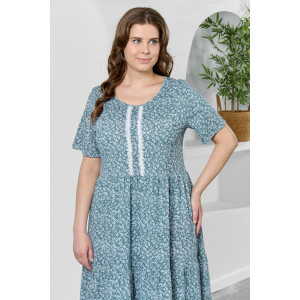 Платье женское "Шелли" кулирка (р-ры: 50-60) зеленый