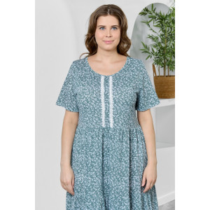 Платье женское "Шелли" кулирка (р-ры: 50-60) зеленый