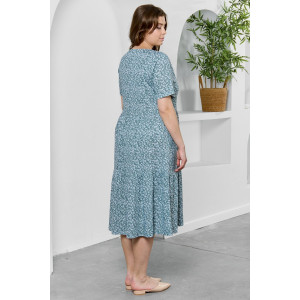 Платье женское "Шелли" кулирка (р-ры: 50-60) зеленый