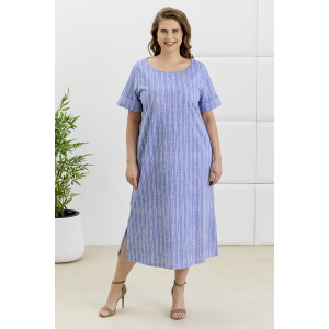 Платье женское "Рейчел" кулирка пенье (р-ры: 48-62) синий