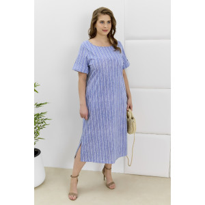 Платье женское "Рейчел" кулирка пенье (р-ры: 48-62) синий