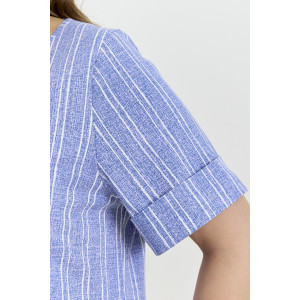 Платье женское "Рейчел" кулирка пенье (р-ры: 48-62) синий