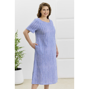 Платье женское "Рейчел" кулирка пенье (р-ры: 48-62) синий
