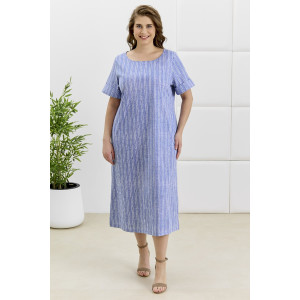 Платье женское "Рейчел" кулирка пенье (р-ры: 48-62) синий