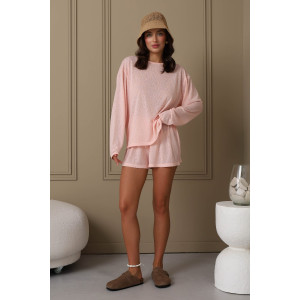 Костюм двойка женский "Флам с вискозой" М-137КП флам с вискозой (р-ры: 40-54) розовый