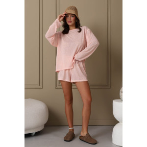 Костюм двойка женский "Флам с вискозой" М-137КП флам с вискозой (р-ры: 40-54) розовый