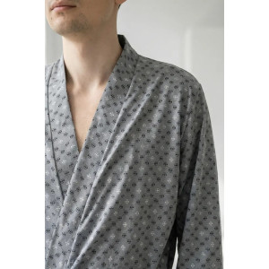 Халат мужской "Родриго" кулирка (р-ры: 48-62) серый