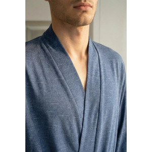 Халат мужской "Родриго" кулирка (р-ры: 48-62) джинс