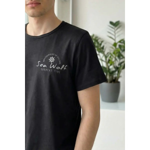 Костюм двойка мужской "Хорс" (брюки) кулирка (р-ры: 48-58) черный