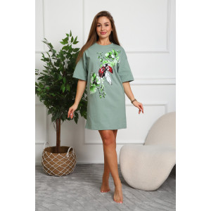 Туника женская №20525 кулирка (р-ры: 46-56) оливковый