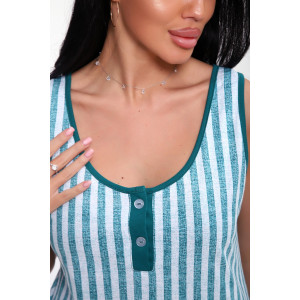 Пижама женская №29030 кулирка (р-ры: 40-56) изумрудный