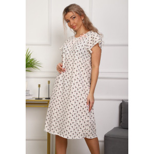 Сорочка женская №316 кулирка пенье (р-ры: 50-60) экрю