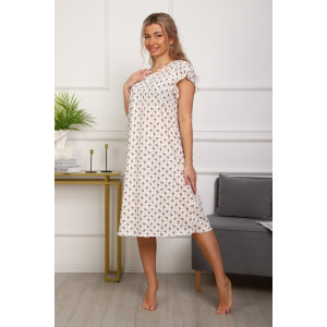 Сорочка женская №316 кулирка пенье (р-ры: 50-60) экрю