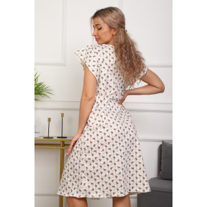 Сорочка женская №316 кулирка пенье (р-ры: 50-60) экрю