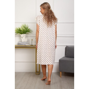 Сорочка женская №316 кулирка пенье (р-ры: 50-60) экрю