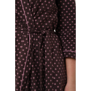 Халат женский №321 кулирка (р-ры: 50-60) коричневый