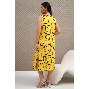 Сарафан женский №373т кулирка (р-ры: 48-58) желтый