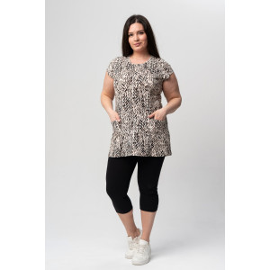 Костюм двойка женский №21620 кулирка (р-ры: 46-62) коричневый