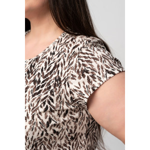 Костюм двойка женский №21620 кулирка (р-ры: 46-62) коричневый