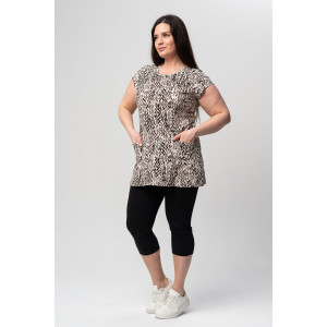 Костюм двойка женский №21620 кулирка (р-ры: 46-62) коричневый