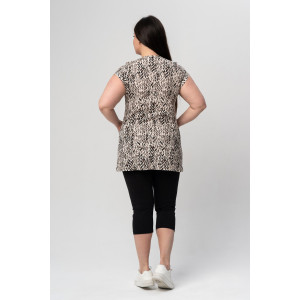 Костюм двойка женский №21620 кулирка (р-ры: 46-62) коричневый