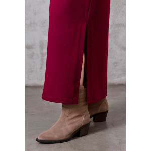 Платье женское №058804 "Марсала" футер 2-х нитка (р-ры: 48-66) бордо