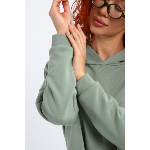 Толстовка женская №85559 футер 3-х нитка (р-ры: 44-56) оливковый