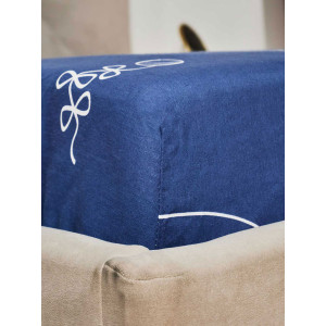 Простыня на резинке бязь "Котики" (последний размер) 180х200