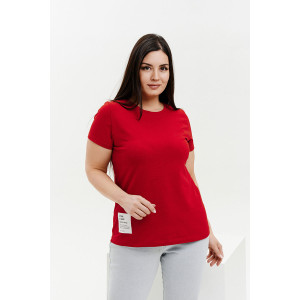 Набор подарочный женский (носки+футболка) №11807 (последний размер) красный 50