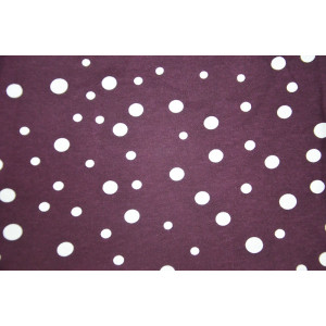 Платье женское "Каскад" ПлК-35 кулирка (последний размер) пьян горох на бордо 56