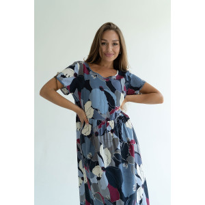 Платье женское "Фиджи" штапель (последний размер) чернильный 48,50 Платье женское "Фиджи" штапель (последний размер) чернильный 48,50