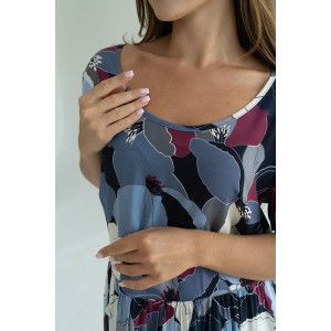 Платье женское "Фиджи" штапель (последний размер) чернильный 48,50 Платье женское "Фиджи" штапель (последний размер) чернильный 48,50