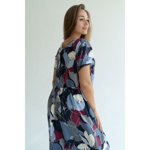 Платье женское "Фиджи" штапель (последний размер) чернильный 48,50 Платье женское "Фиджи" штапель (последний размер) чернильный 48,50