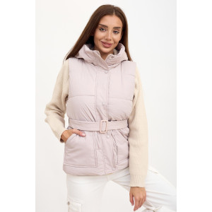 Жилет женский А 9616 полиэстер (последний размер) серый 52