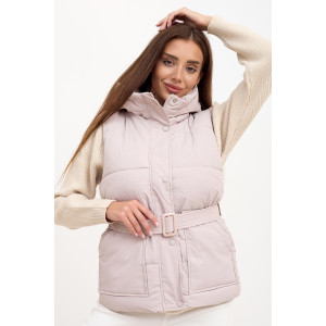 Жилет женский А 9616 полиэстер (последний размер) серый 52