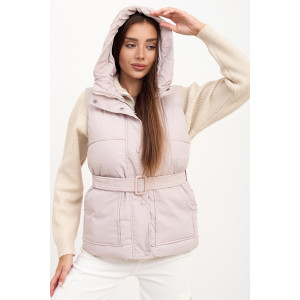 Жилет женский А 9616 полиэстер (последний размер) серый 52